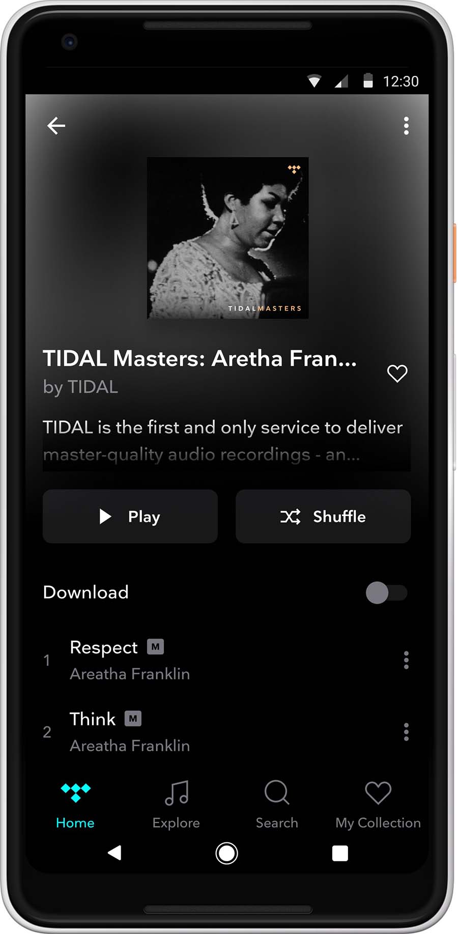 Tidal 2024 masters sonos