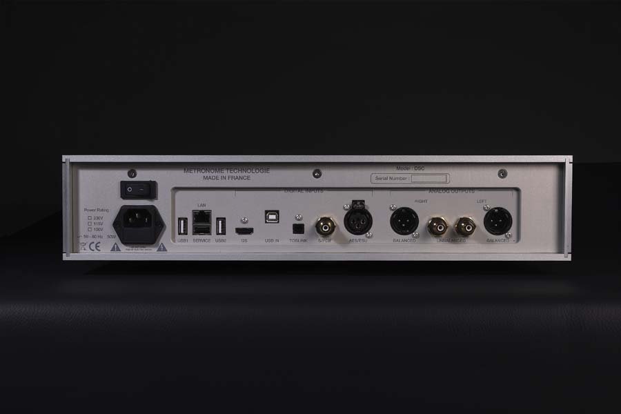 Metronome dac streamer back view