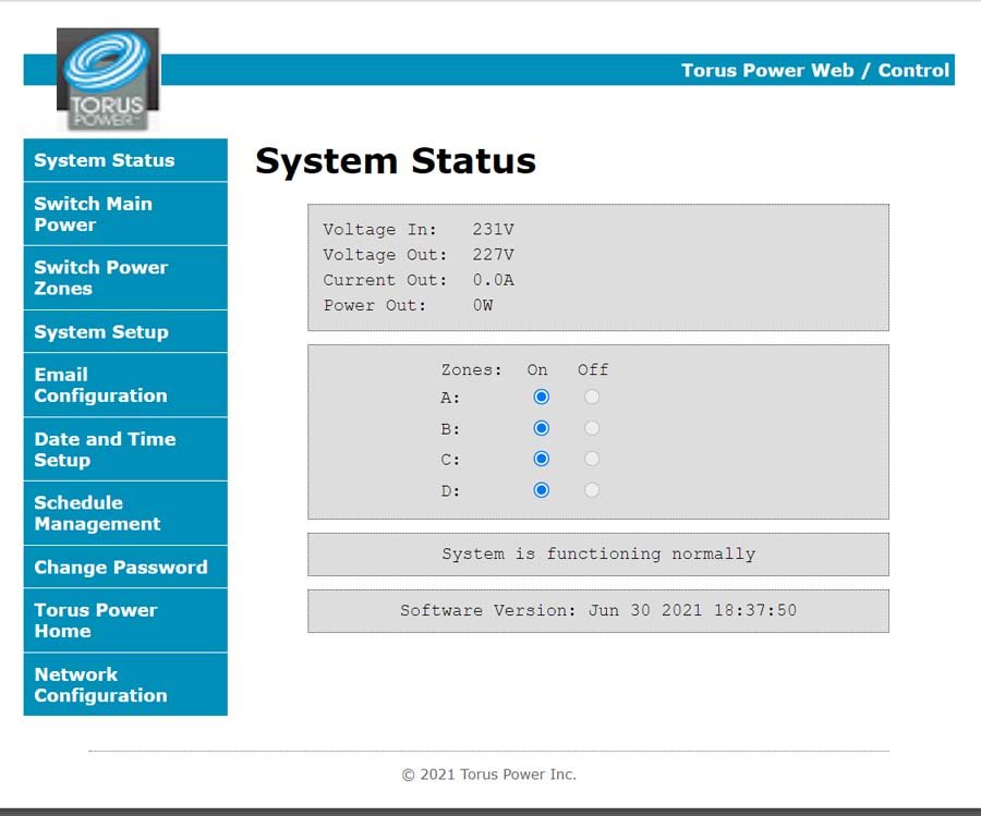 Torus power interface