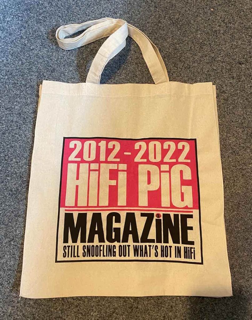 HiFi Pig X Diverse Vinyl Tote Bags At The North West Audio Show 2022