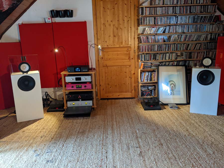 Qualio Loudspeakers in situ at HiFi PiG Towers