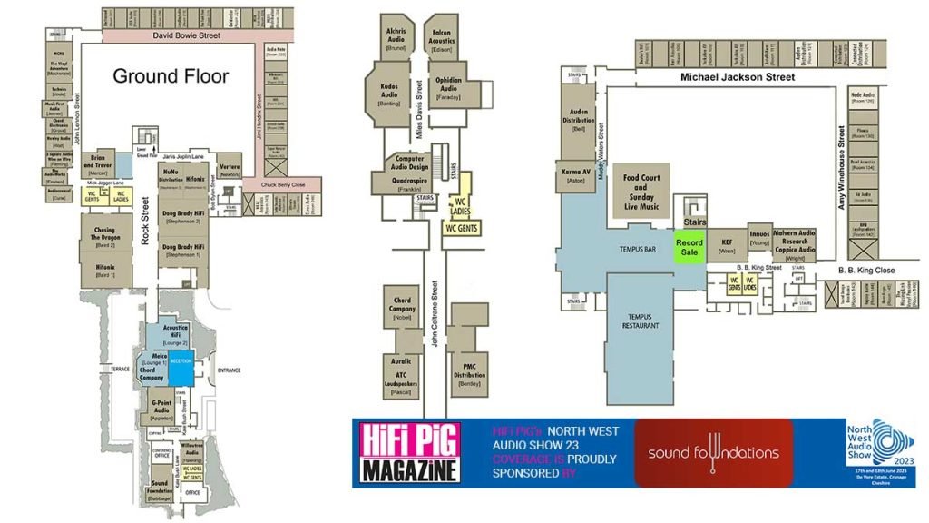 North West Audio Show 2023 Floorplan